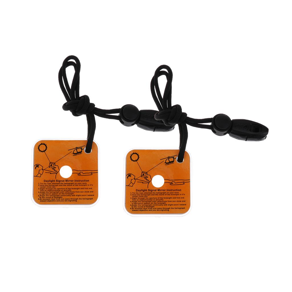 Signal Mirror Rescue - Transparent Survival Signal Mirror Kit Outdoor