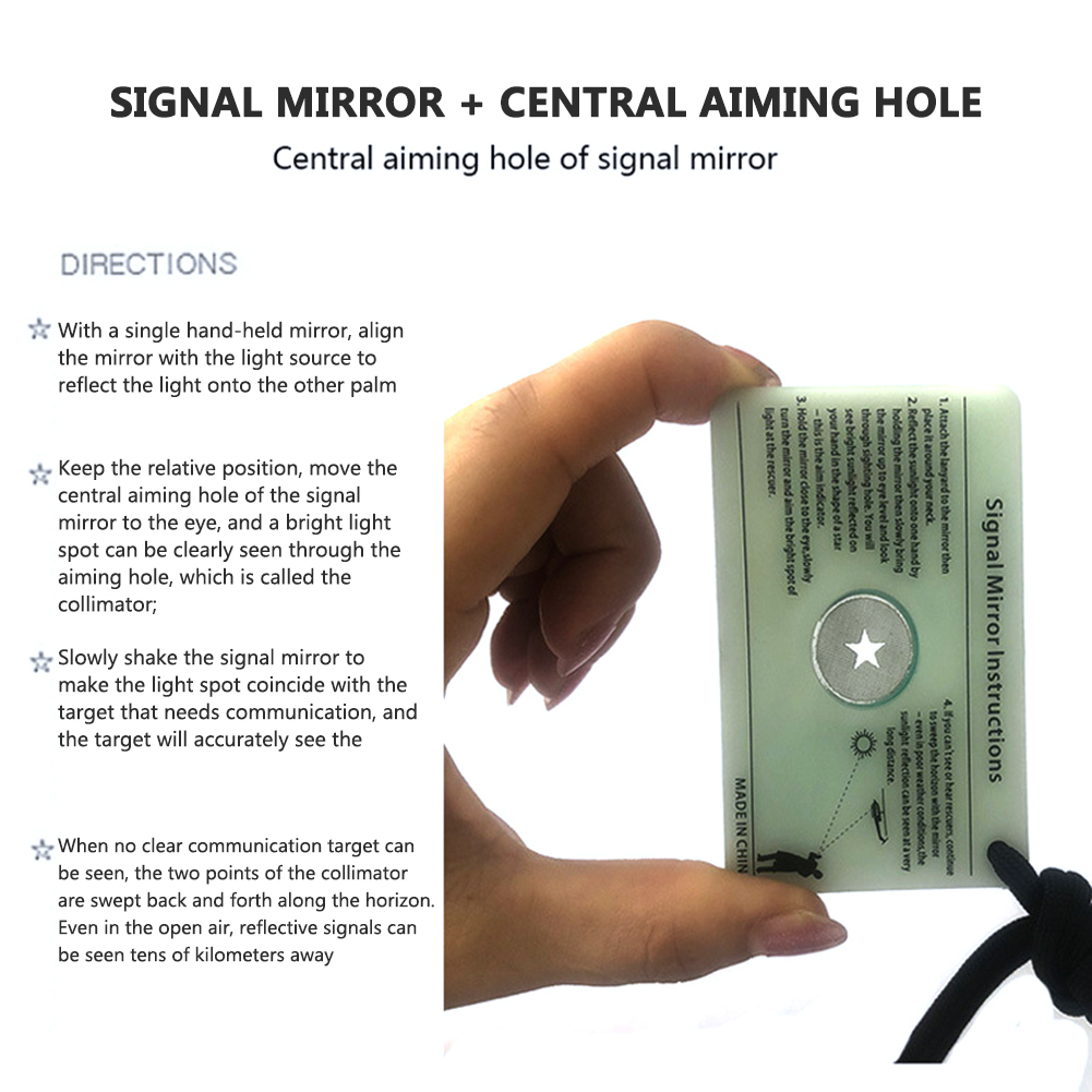 Multifunction Survival Marine  - đánh giá và giá Signal Mirror Rescue