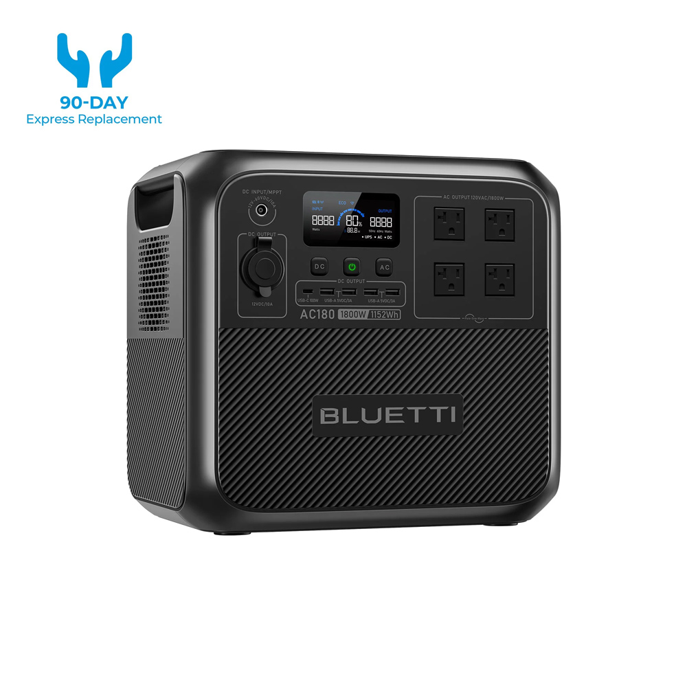【RENEW】BLUETTI AC180 Solar Por - đánh giá và giá Outdoor Adventure Travel