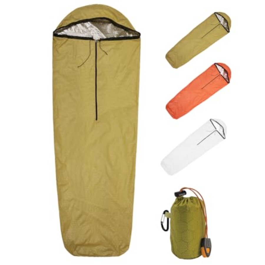 Emergency Sleeping Bag Thermal - đánh giá và giá Bivy Sack Lightweight