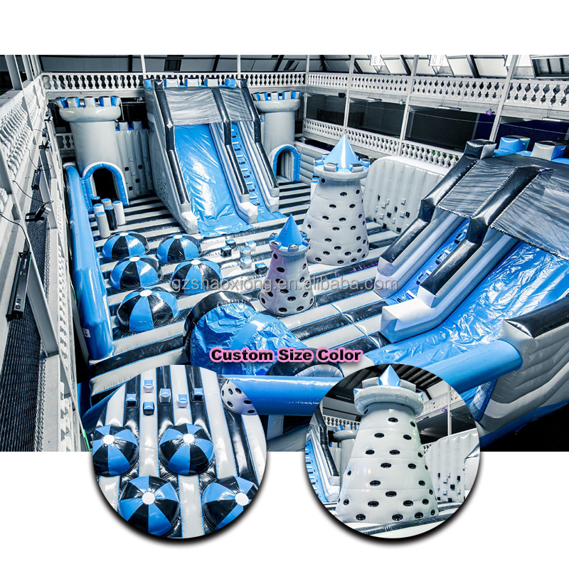 Indoor Inflatable Bounce Slide - đánh giá và giá Outdoor Adventure Course