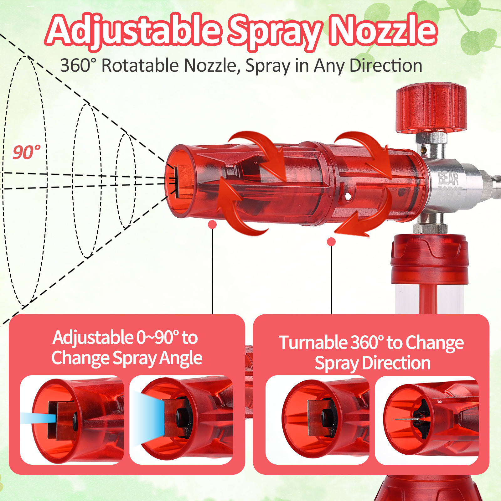 BEAR FORCE Upgraded Pressure M - đánh giá và giá Bear Spray Clip