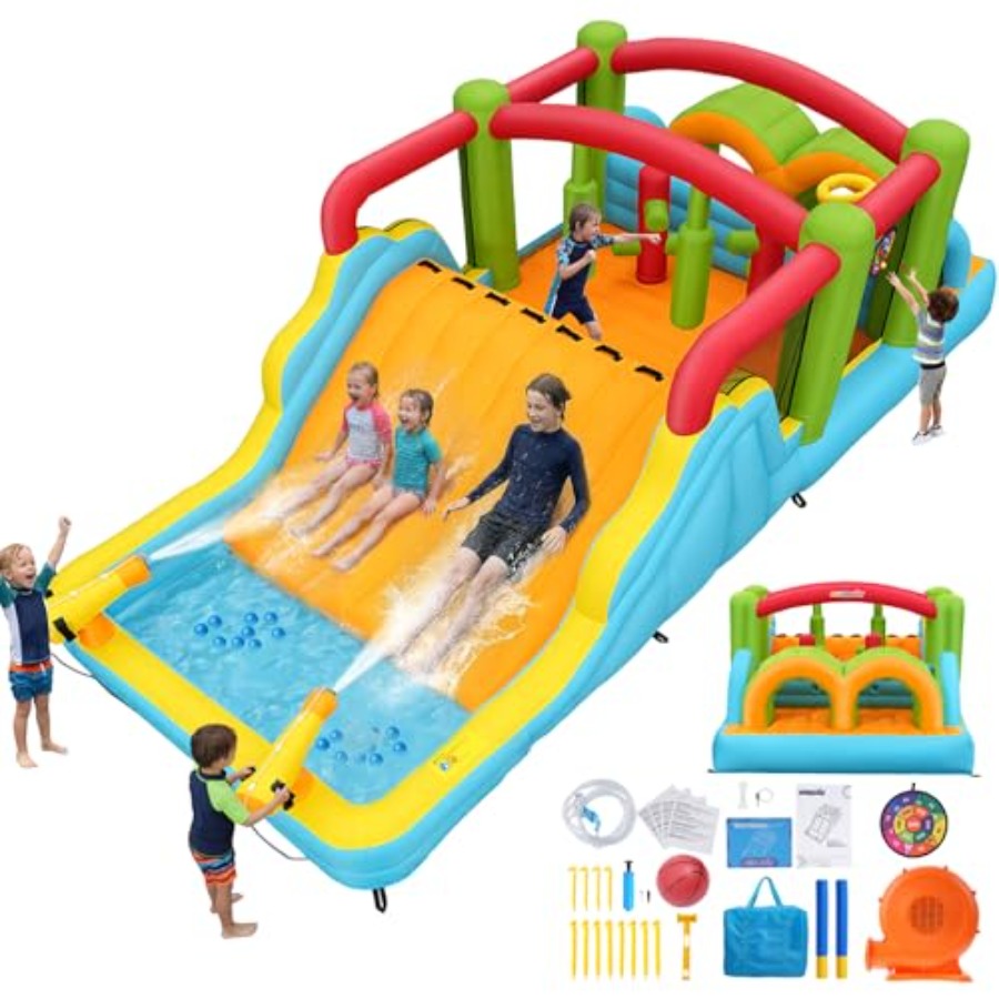 Big Bounce House for 3-12 Infl - đánh giá và giá Outdoor Adventure Course
