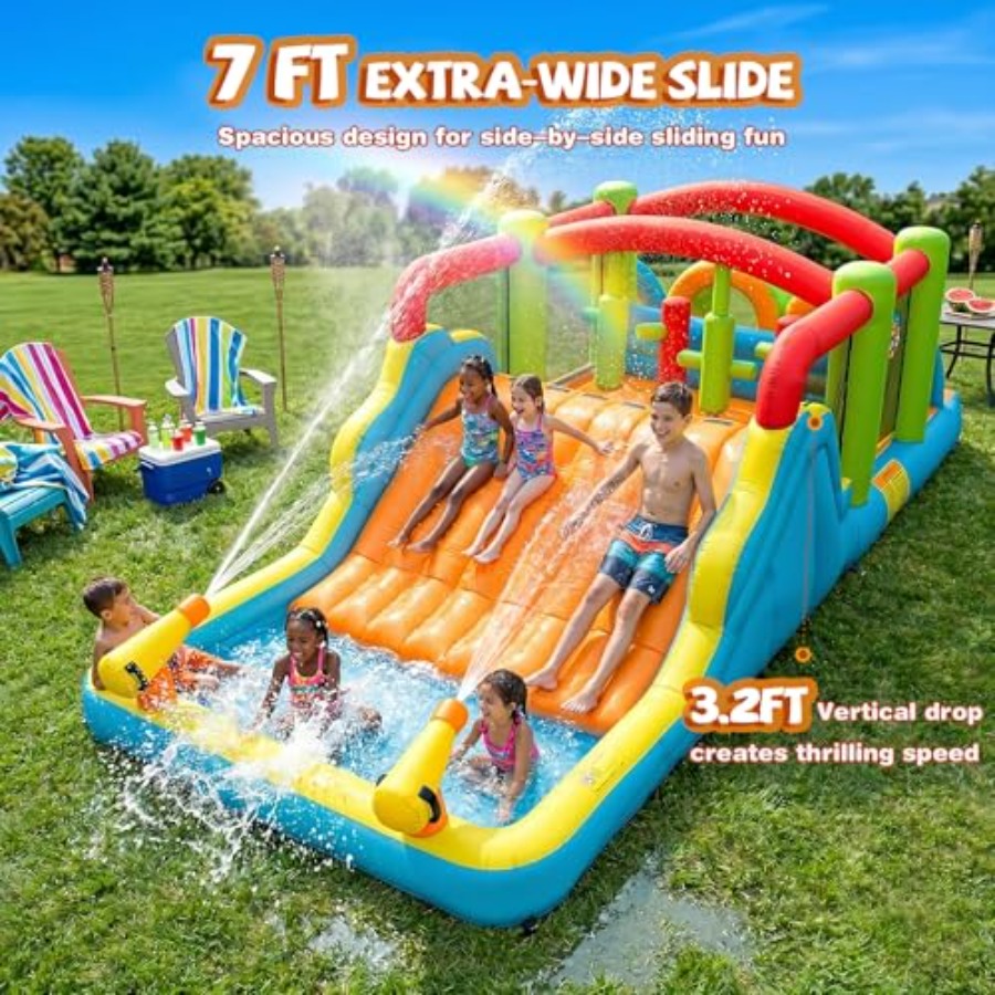 Big Bounce House for 3-12 Infl - đánh giá và giá Outdoor Adventure Course