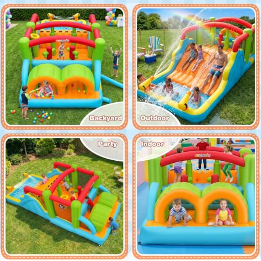 Big Bounce House for 3-12 Infl - đánh giá và giá Outdoor Adventure Course