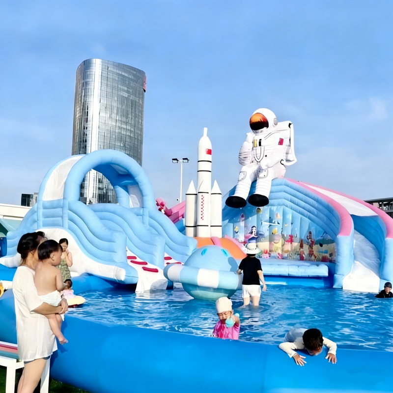 Inflatable Water Slide Park wi - đánh giá và giá Outdoor Adventure Center