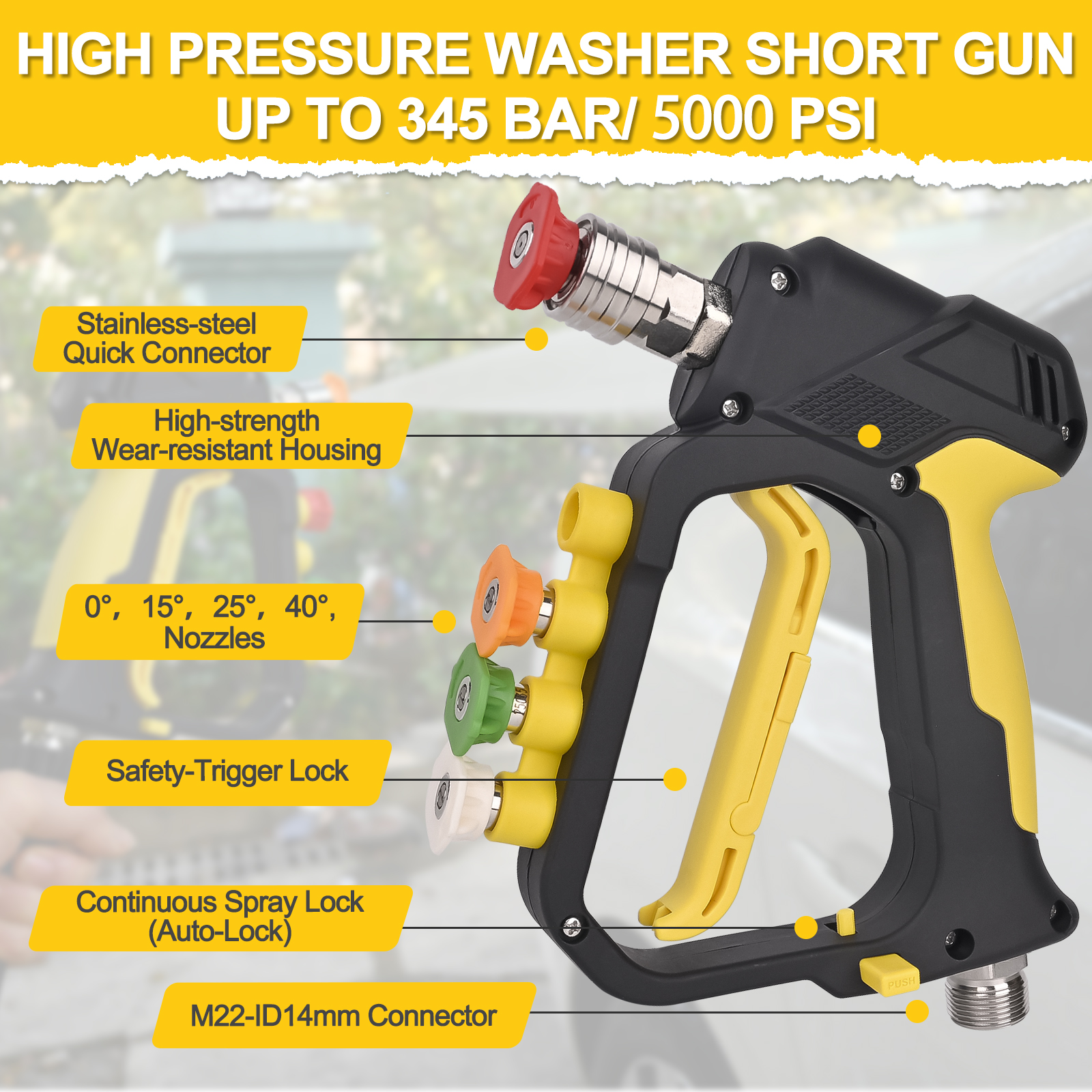 High Pressure Washer Short Spr - đánh giá và giá Bear Spray Clip