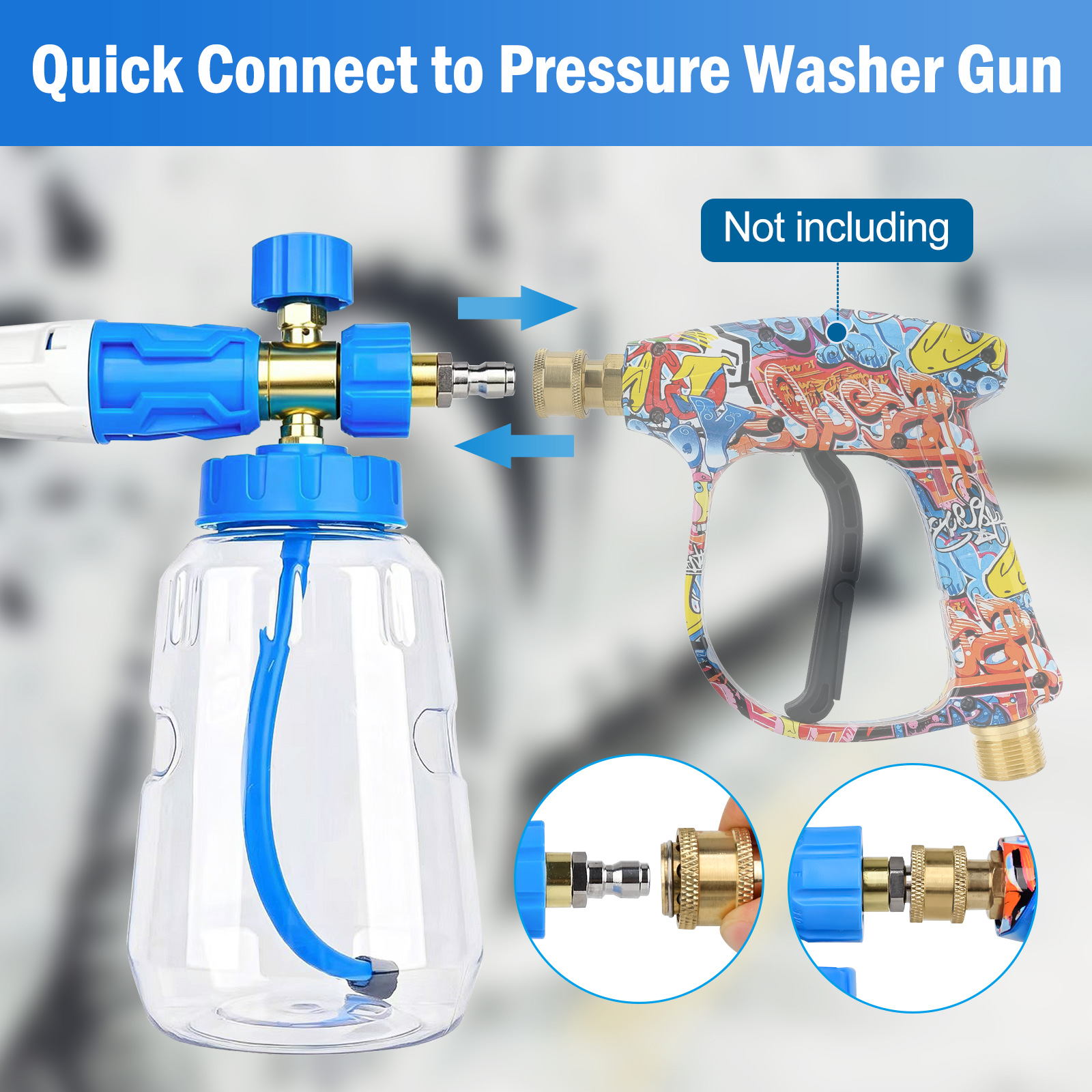 Foam Cannon Foam Generator 1L, - đánh giá và giá Bear Spray Clip