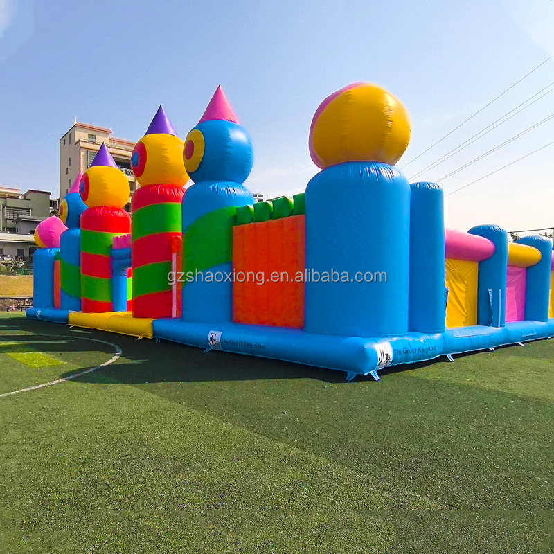 Commercial Inflatable Trampoli - đánh giá và giá Outdoor Adventure Course