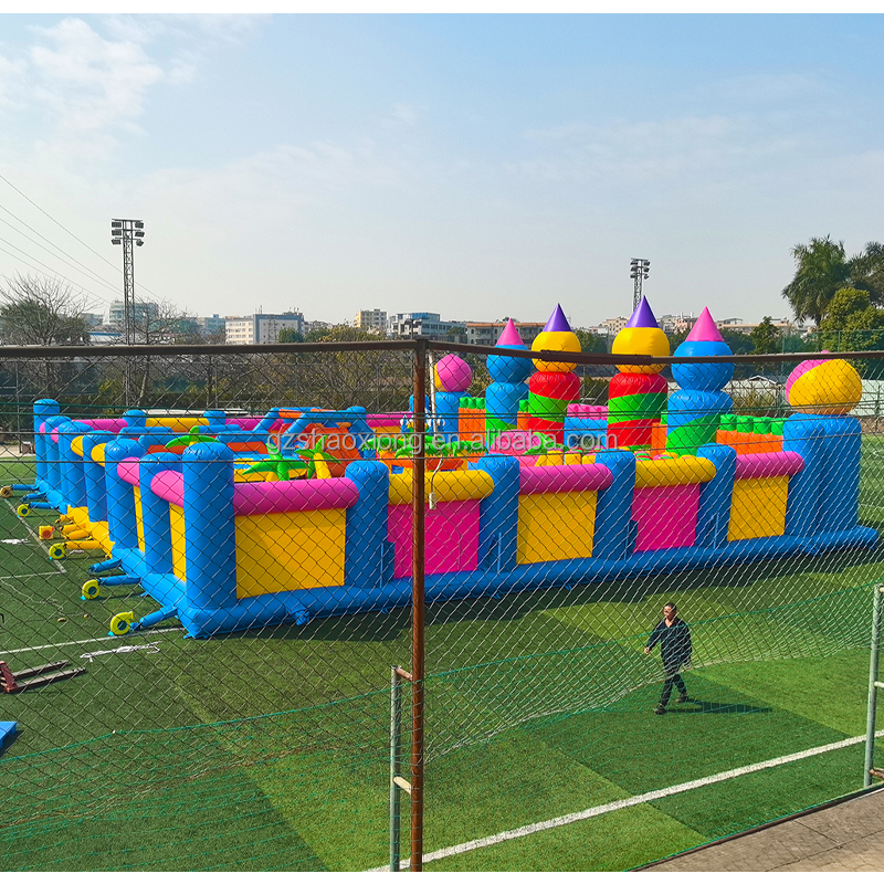 Commercial Inflatable Trampoli - đánh giá và giá Outdoor Adventure Course