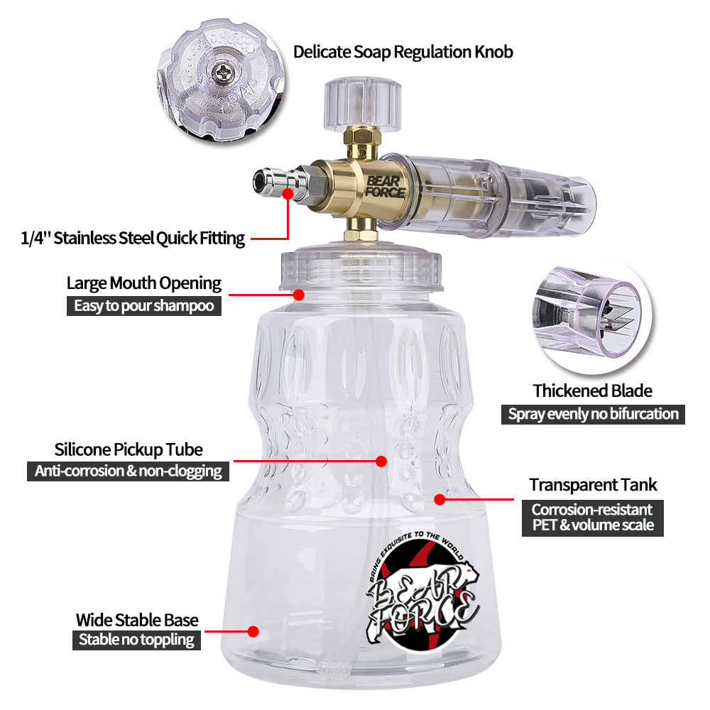 Pressure Washer Aluminum Foam  - đánh giá và giá Bear Spray Clip