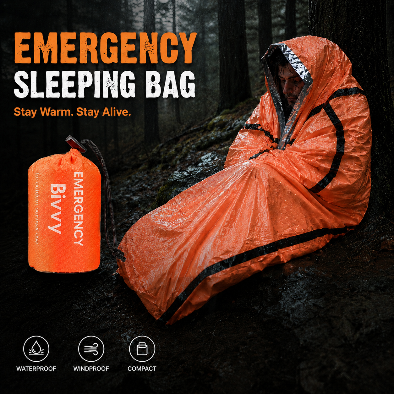 Portable Waterproof Emergency  - đánh giá và giá Bivy Sack Lightweight