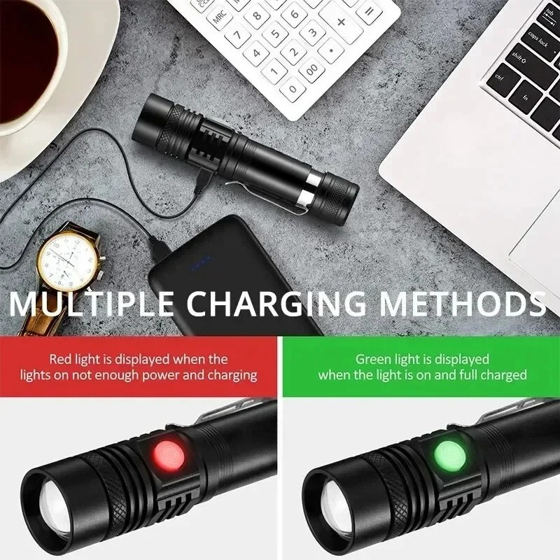 T6 LED Rechargeable Flashlight - đánh giá và giá Outdoor Adventure Travel