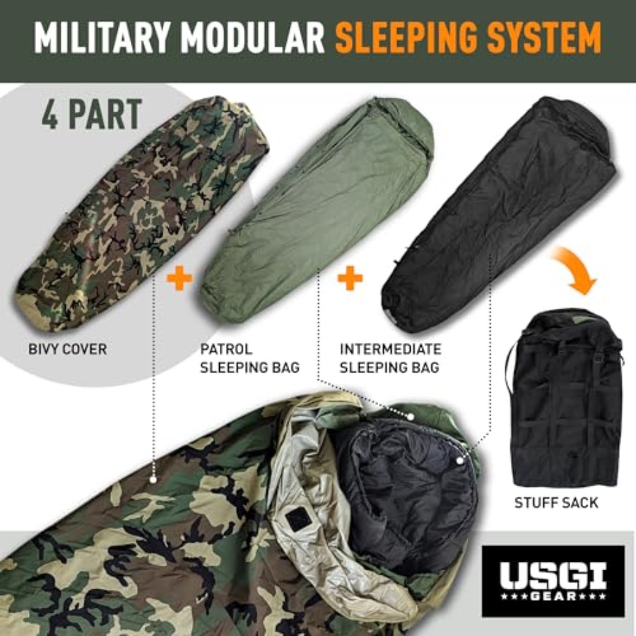 Military sleeping bag system f - đánh giá và giá Bivy Sack Lightweight