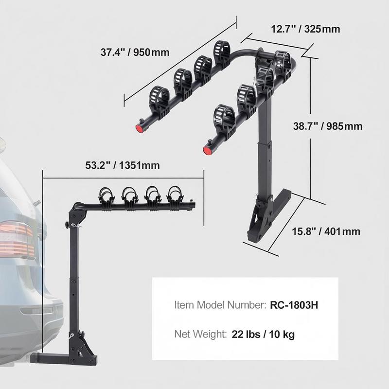 Vehicle Bicycle Carrier 4-Bike - đánh giá và giá Outdoor Adventure Travel