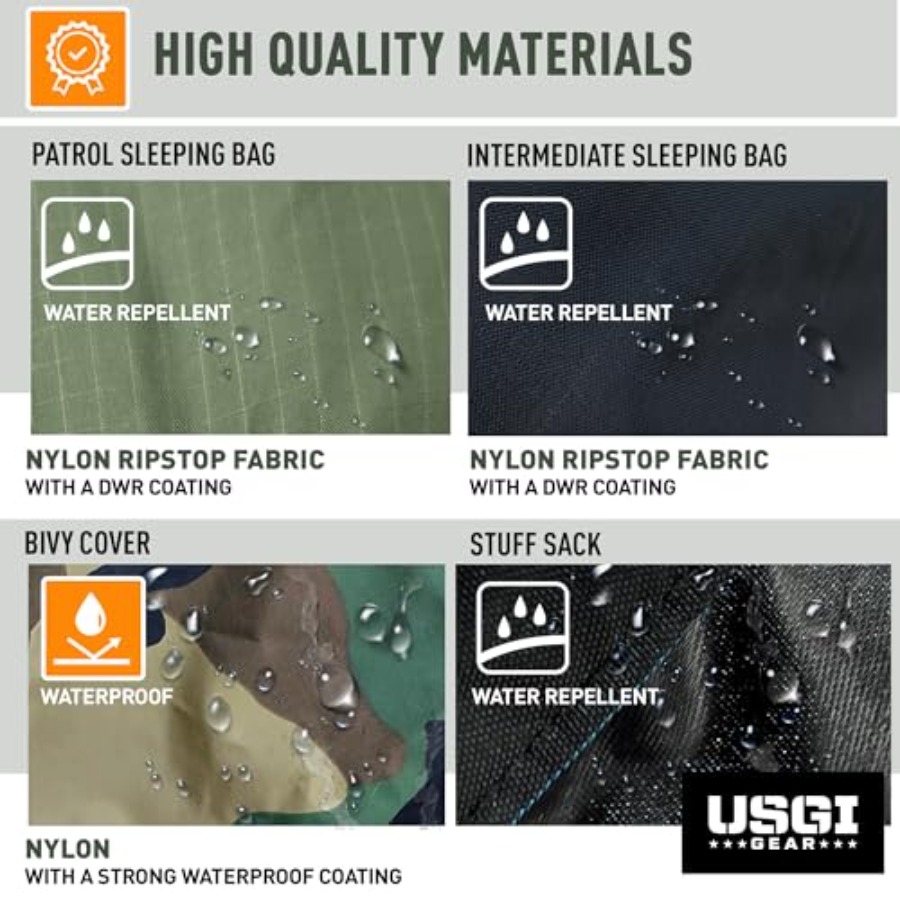 Military sleeping bag system f - đánh giá và giá Bivy Sack Lightweight