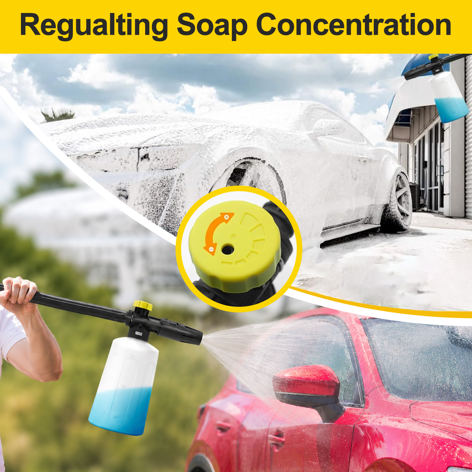 Pressure Washer Foam Cannon 75 - đánh giá và giá Bear Spray Clip