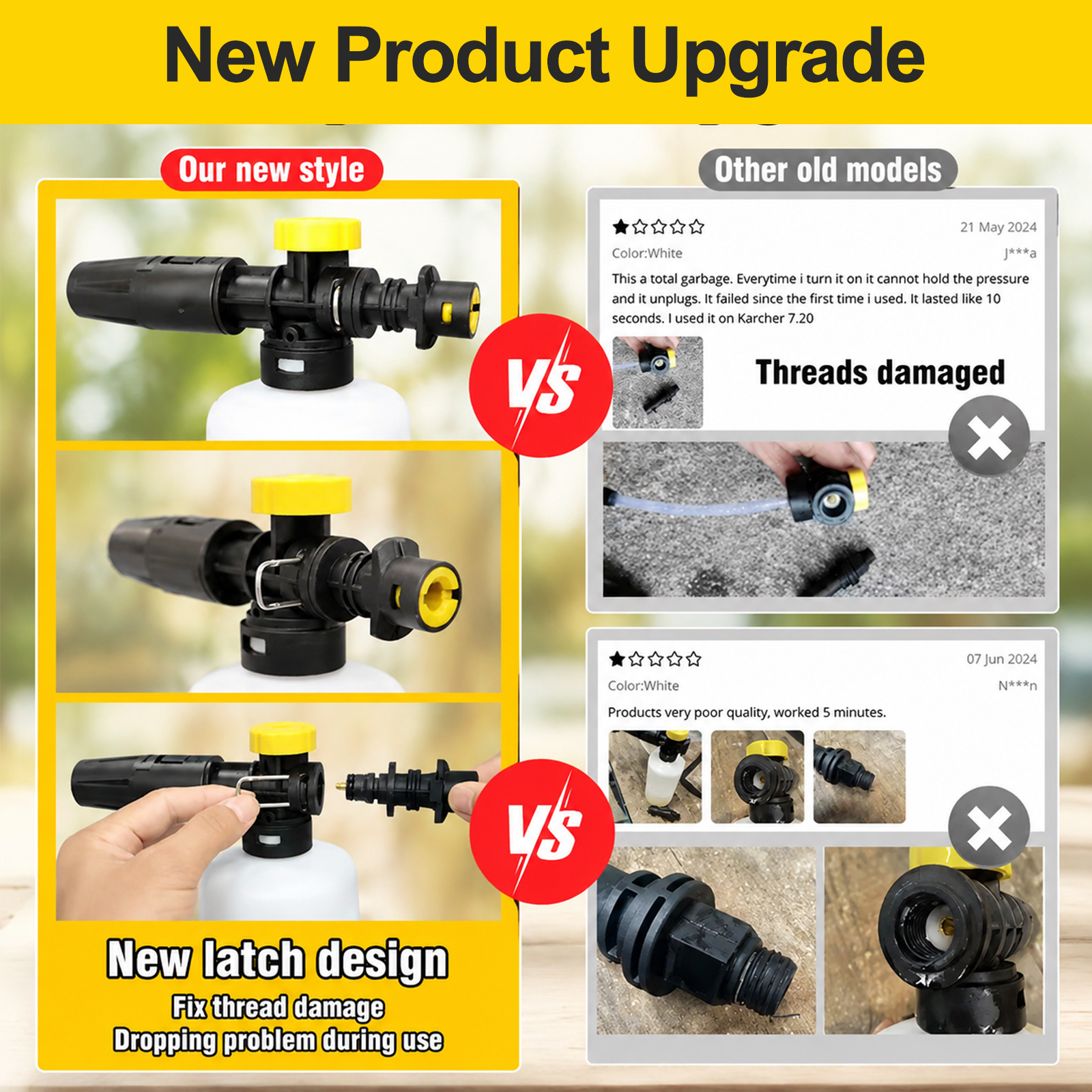 Pressure Washer Foam Cannon 75 - đánh giá và giá Bear Spray Clip